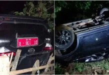 Mobil Camat Wadaga Terbalik di Mabodo, Korban Luka-luka Mobil Camat Wadaga Terbalik di Mabodo, Korban Luka-luka