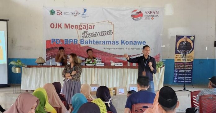 OJK dan BPR Bahteramas Konawe Gelar Aksi Percepatan Literasi Keuangan di Pondidaha