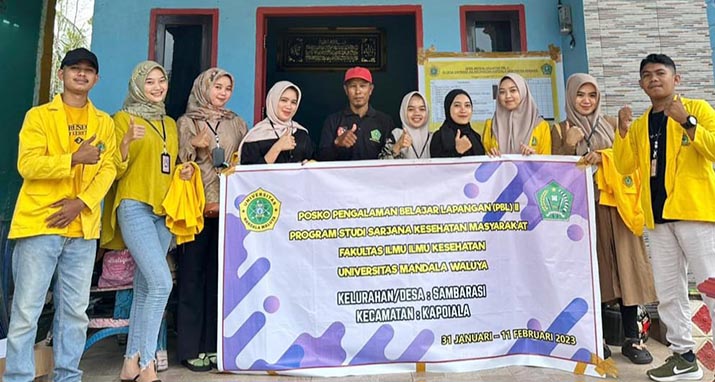 Mahasiswa Prodi Sarjana Kesmas UMW Buat Taman Toga dan Cegah ISPA di Desa Sambaraasi