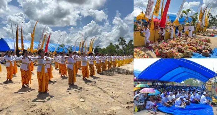 Sambut Hari Raya Nyepi, Ribuan Umat Hindu di Mubar Ikut Upacara Melasti