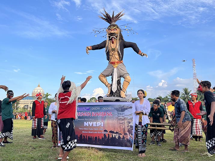 Jelang Hari Raya Nyepi, Umat Hindu di Mubar Gelar Festival Ogoh-ogoh