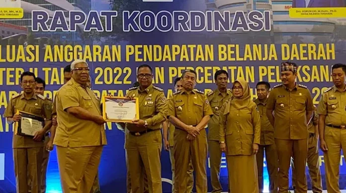 Pemkab Mubar Terbaik Ketiga dalam Realisasi Belanja Tahun 2022