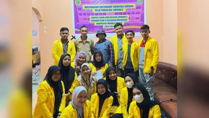 Prodi Sarjana Kesmas UMW Kendari Lakukan Intervensi Kesehatan ke 71 KK di Desa Pereoa