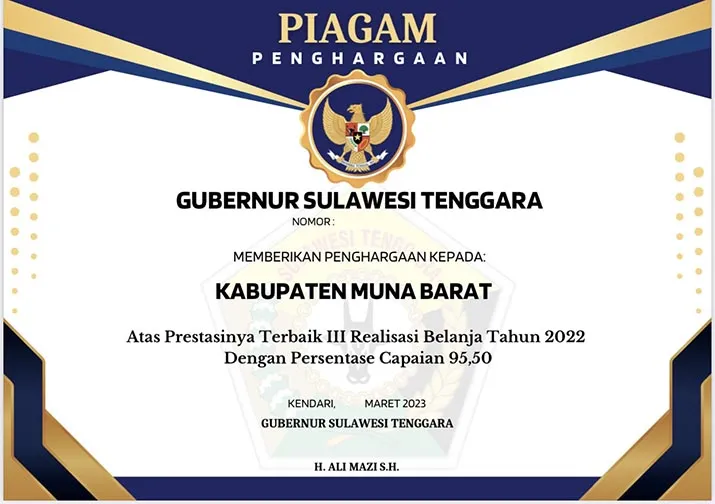 Pemkab Mubar Terbaik Ketiga dalam Realisasi Belanja Tahun 2022