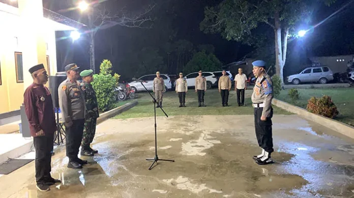 Puluhan Personel Gabungan Amankan Malam Takbiran di Mubar