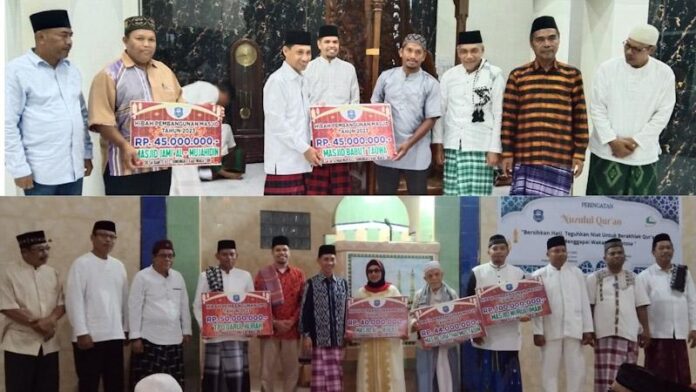 Bupati Wakatobi Serahkan Bantuan untuk Pembangunan Masjid di Pulau Tomia dan Binongko