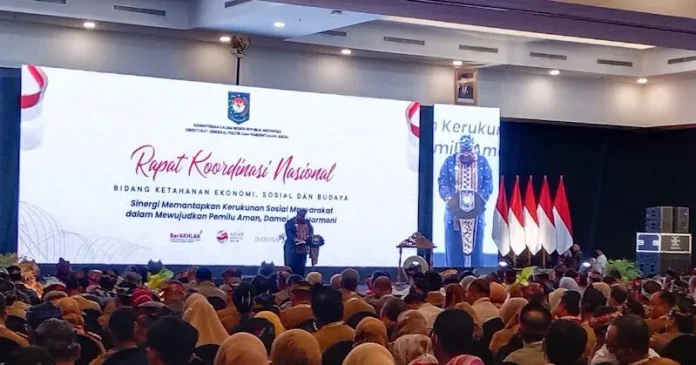 Kemendagri Gelar Rakornas Pemilu Damai 2024 Pertama di Kendari