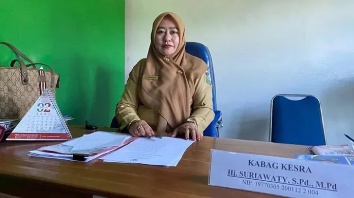 Kabag Kesra Sekretariat Daerah Kabupaten Konkep, Suriawaty