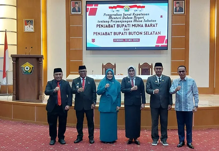 Jabatan Pj Bupati Mubar dan Pj Bupati Busel Diperpanjang