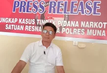 Seorang ASN di Muna Diciduk Saat Ambil Tempelan Sabu Kasat Narkoba Iptu Arman