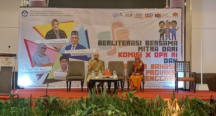 Tina Nur Alam Seru Warga Sultra untuk Berbahasa Indonesia yang Baik dan Benar