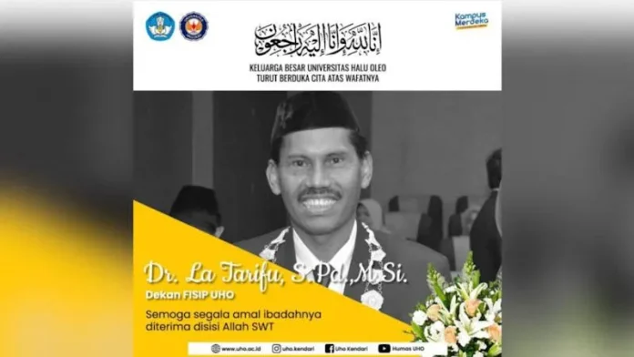 Penyebab Wafatnya Dekan Fisip UHO La Tarifu Belum Diketahui