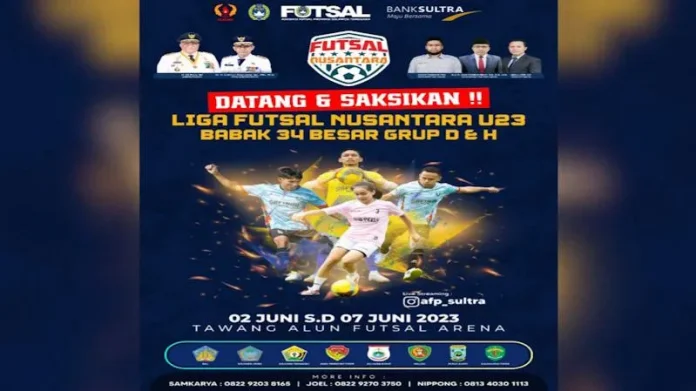 Liga Futsal Nusantara U-23, Delapan Klub Terbaik Indonesia Timur Tanding di Kendari