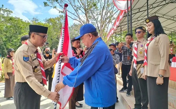 Lepas Kontingen Kwartir Cabang Konawe ke Rainas XII 2023, Ini Harapan KSK