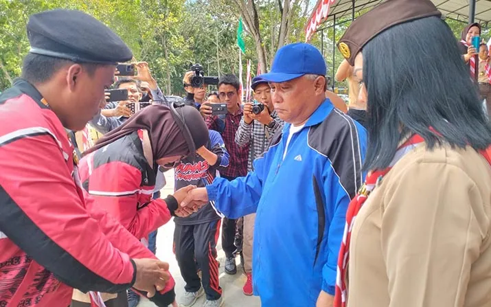 Lepas Kontingen Kwartir Cabang Konawe ke Rainas XII 2023, Ini Harapan KSK