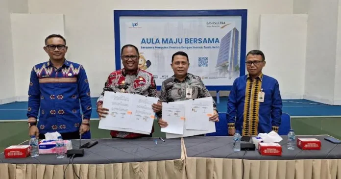 Pemkab Mubar dan Bank Sultra Teken MoU Pemanfaatan Fasilitas dan Layanan Perbankan