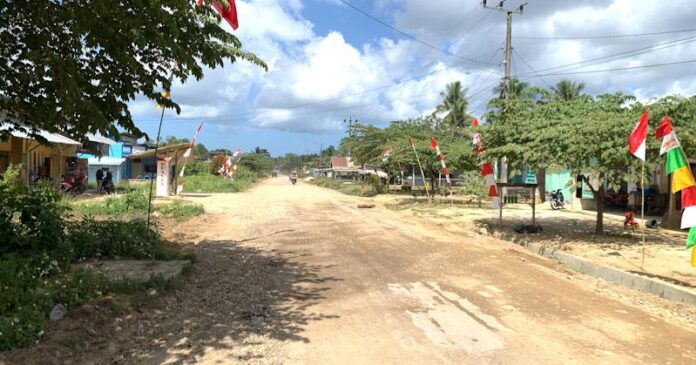 Warga Keluhkan Debu Proyek Jalan Poros Wapae Jaya-Mekar Jaya
