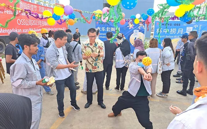 Pererat Kebersamaan Sesama Karyawan, PT OSS Gelar Festival Mid-Autumn