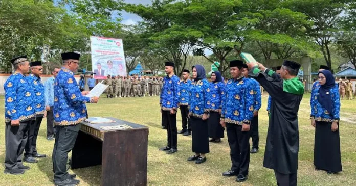 Pj Bupati Mubar Lantik 17 PPPK Tenaga Teknis