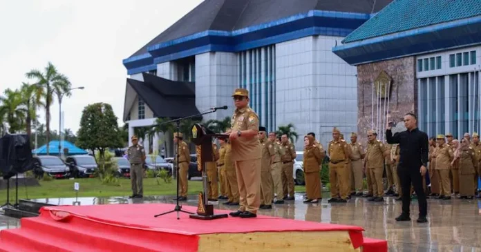 Pimpin Apel Perdana ASN Pemprov, Andap Komitmen Tidak Ada Perbedaan Perlakuan