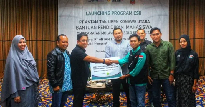 PT ANTAM Tbk. UPBN Konawe Utara Salurkan Bantuan Pendidikan Mahasiswa