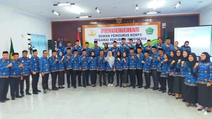 Hadiri Pengukuhan Dewan Pengurus Korpri Kabupaten Konawe, Harmin Ramba Tegaskan ASN Harus Netral 