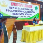 Hadiri Pengukuhan Dewan Pengurus Korpri Kabupaten Konawe, Harmin Ramba Tegaskan ASN Harus Netral