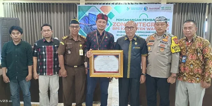 BPS Wakatobi Gelar FGD dan Deklarasi Pencanangan Pembangunan Zona Integritas