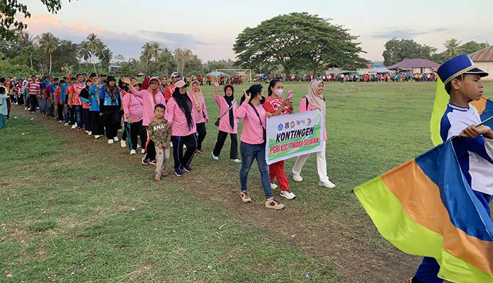 Sambut HGN, PGRI Mubar Gelar Porseni Tingkat Kabupaten