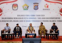Inisiasi Deklarasi Pemilu Damai, Ini Pesan Pj Gubernur Sultra Inisiasi Deklarasi Pemilu Damai, Ini Pesan Pj Gubernur Sultra