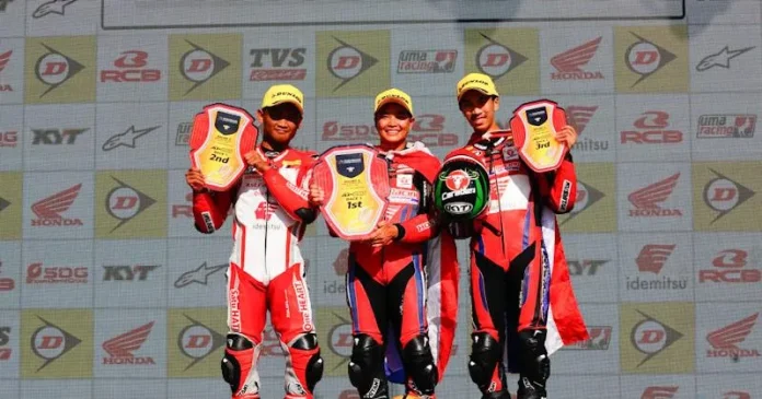 Rheza Podium Kedua ARRC China, Astra Honda Pastikan Juara Asia