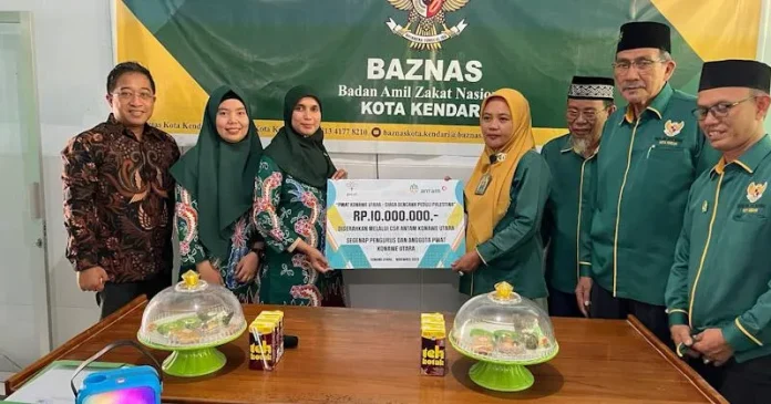 Keluarga Besar PT ANTAM Tbk UBP NIKEL Konut Peduli Bencana Kemanusiaan Palestina