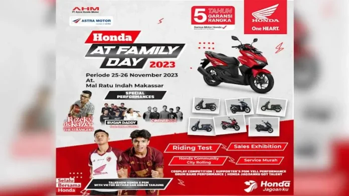 Asmo Sulsel Siapkan Beragam Aktivasi Menarik di Honda AT Family Day 2023