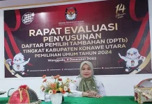 KPU Konut Evaluasi Penyusunan DPTb Tingkat PPK dan PPS KPU Konut Evaluasi Penyusunan DPTb Tingkat PPK dan PPS