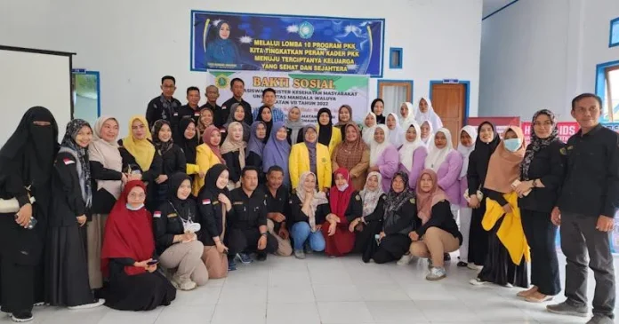 Mahasiswa Prodi Magister Kesmas UMW Kendari Lakukan Baksos di Desa Tanggobu