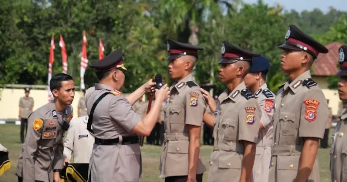 Kapolda Sultra Lantik 267 Bintara Muda Angkatan 50