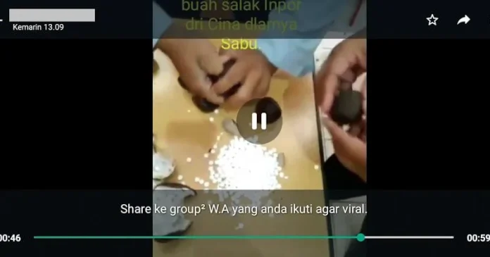 Cek Fakta: Keliru Video Buah Salak Impor dari Cina Berisi Sabu-sabu