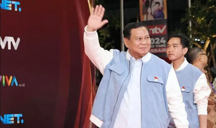Prabowo Prabowo Subianto pada acara Debat Calon Presiden 4 Februari 2024. (Gambar: IG @prabowo)
