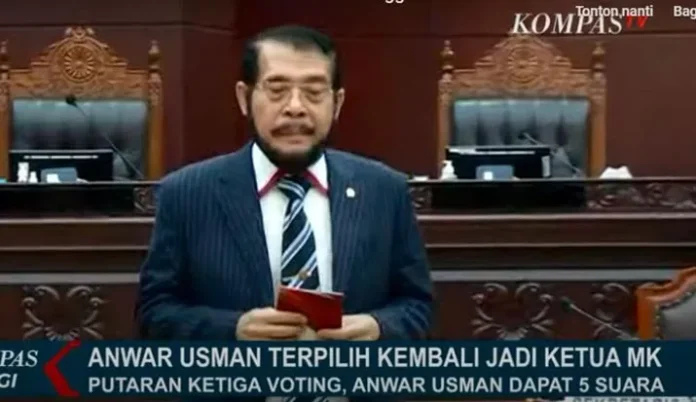 anwarusman Menyesatkan, Video Anwar Usman Kembali Dilantik Jadi Ketua MK
