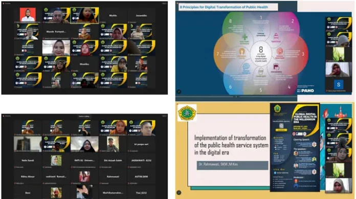 Mahasiswa Prodi Magister Kesmas UMW Kendari Gelar Webinar Internasional