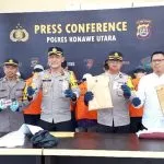 Polres Konut Amankan 10  Pelaku Peredaran Narkotika