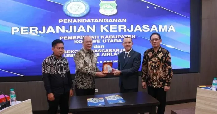 Upaya Tingkatkan Akses Pendidikan Tinggi, Pemda Konut Teken MoU dengan Universitas Airlangga Surabaya