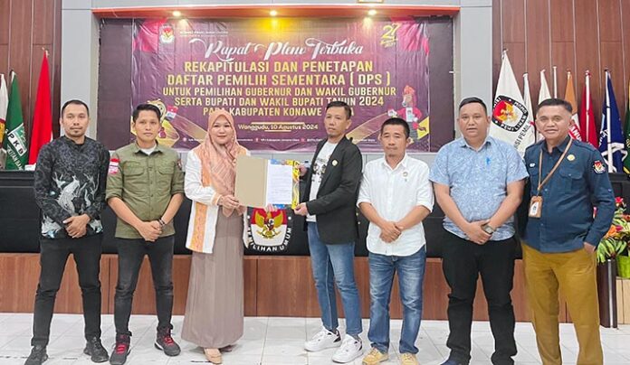 KPU Konut Telah Tetapkan Rekapitulasi Daftar Pemilih Sementara Sebanyak 54.042