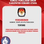 Pendaftaran Pasangan Calon Bupati Dan Wakil Bupati Kabupaten Konawe Utara Provinsi Sulawesi Tenggara Tahun 2024 Pendaftaran Pasangan Calon Bupati Dan Wakil Bupati Kabupaten Konawe Utara Provinsi Sulawesi Tenggara Tahun 2024