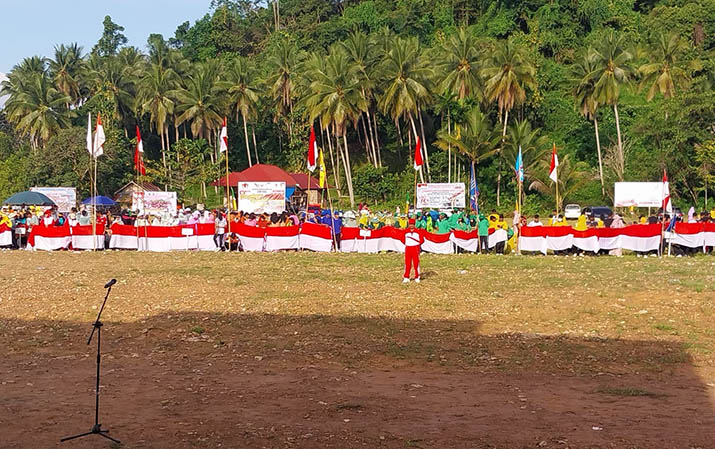 HUT RI ke-79, Asisten III Sekda Konut Resmi Buka Porseni di Kecamatan Wawolesea