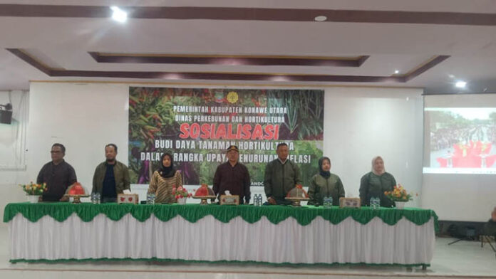 Tekan Inflasi, Kadis Perkebunan dan Hortikultura Konut Gelar Sosialisasi Budi Daya Tanaman Hortikultura