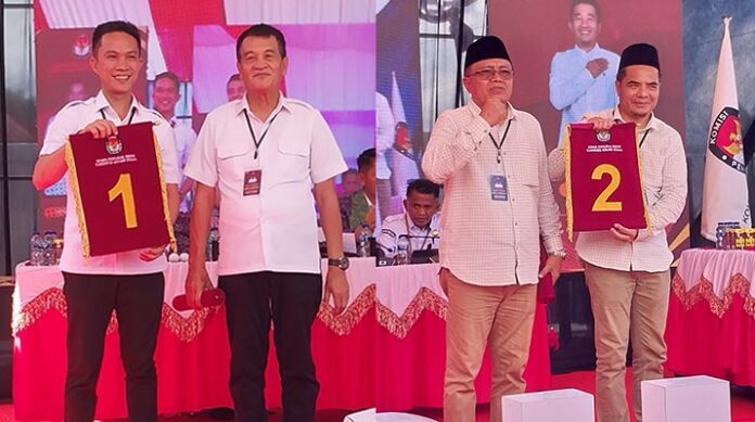 KPU Konut Resmi Tetapkan Nomor Urut Paslon Bupati dan Wakil Bupati