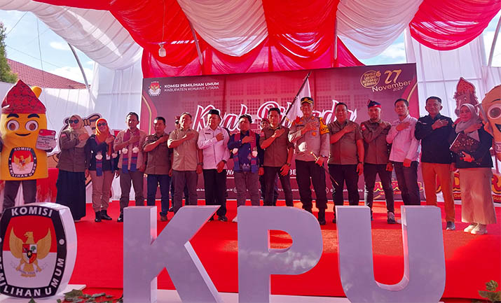 KPU Konut Gelar Kirab Pilkada 2024 sebagai Upaya Sosialisasi