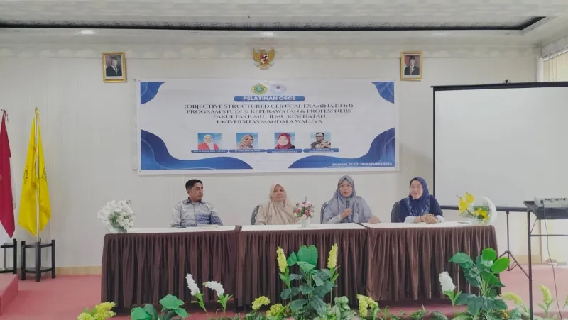 Prodi Keperawatan dan Profesi Ners UMW Kendari Gelar Pelatihan OSCE guna Berikan Pengetahuan dan Keterampilan Dosen