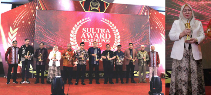 Rektor UMW Kendari Raih Penghargaan Bergengsi pada Sultra Award Kendari Pos 2025